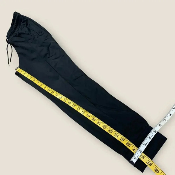 Monki Jogger Track Sweatpants High Rise Waist Size XS Black Pintucked Cuff Ankle - Picture 12 of 13